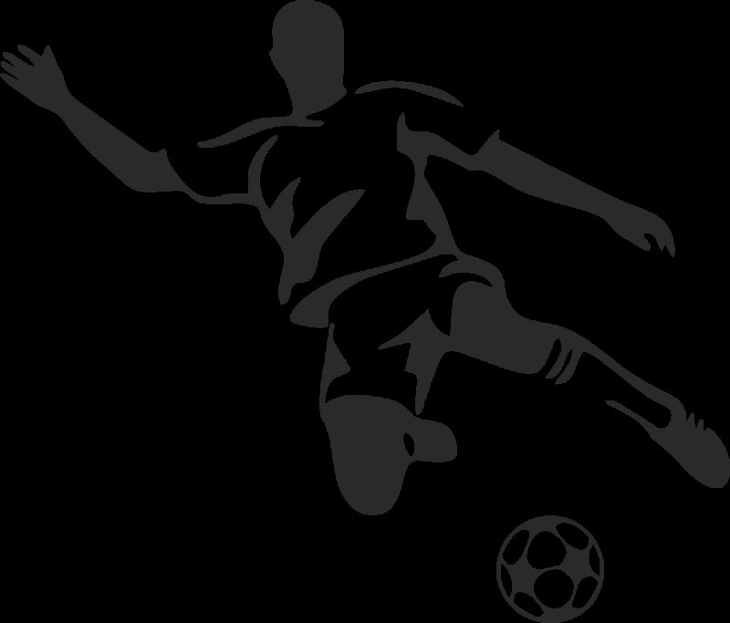 Силуэт футболиста