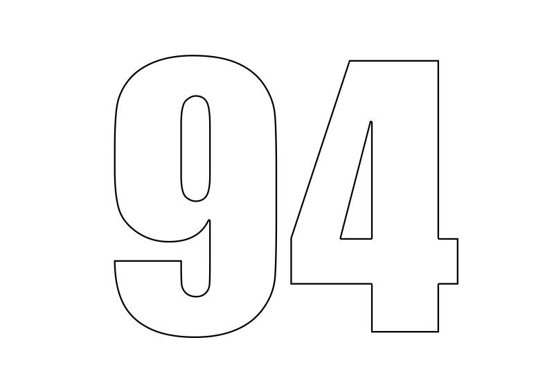 Раскраска цифры