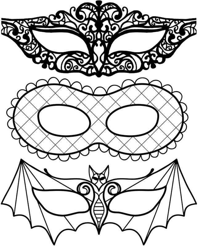 Маски новогодние карнавальные