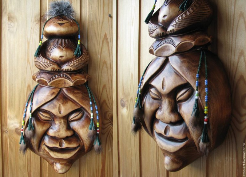 Деревянные резные маски