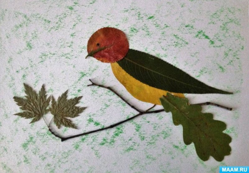 Поделки из сухих листьев