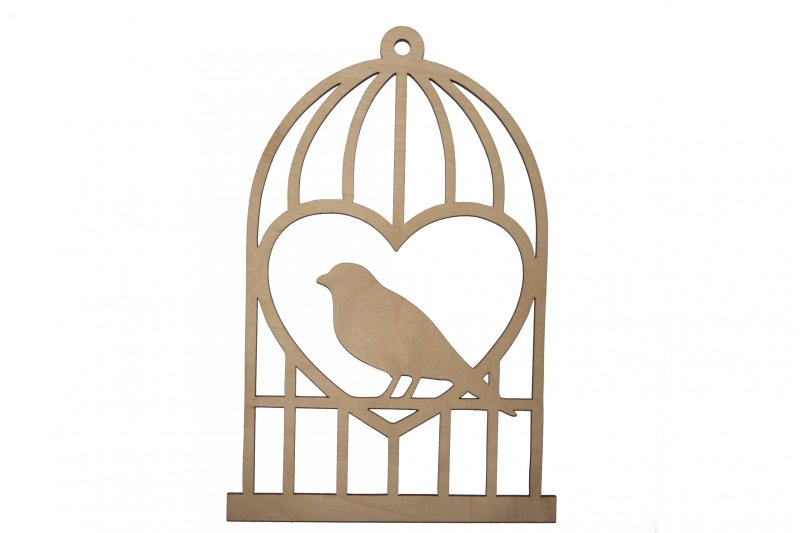 Трафареты клетка с птичкой