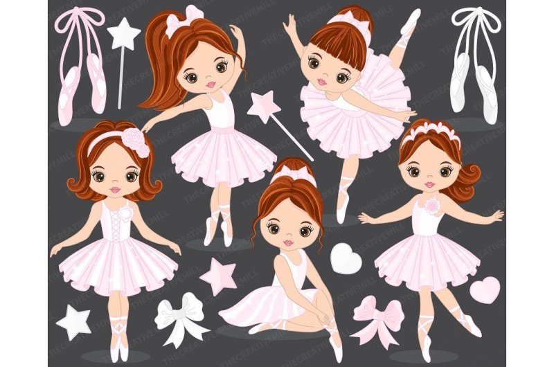 Шаблон маленькой балерины