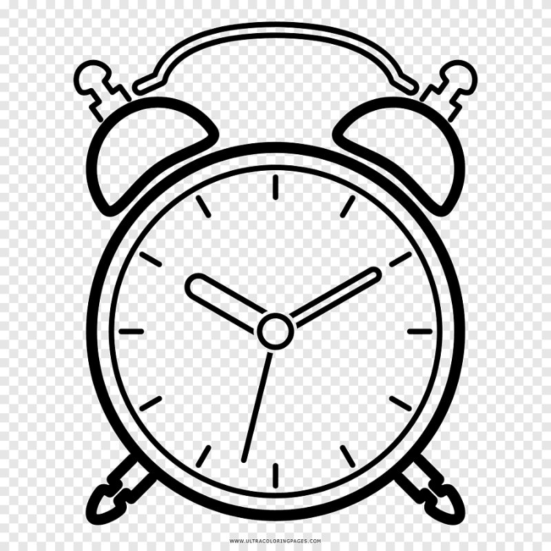 Часы черно белые