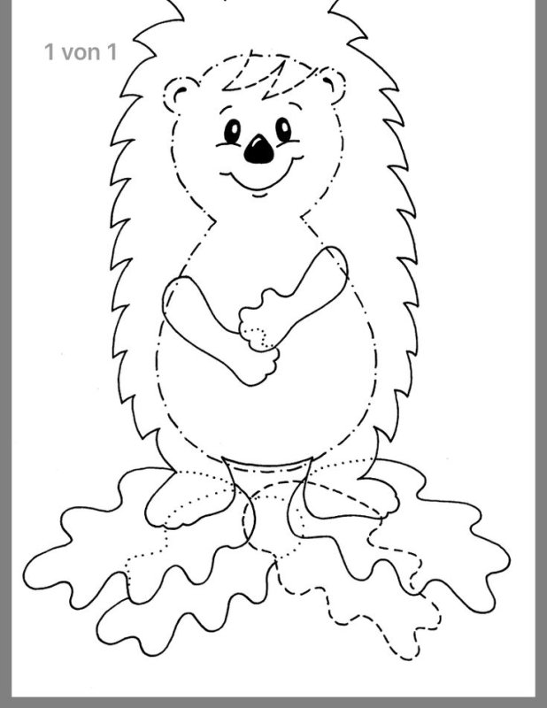 Раскраска Ёжик