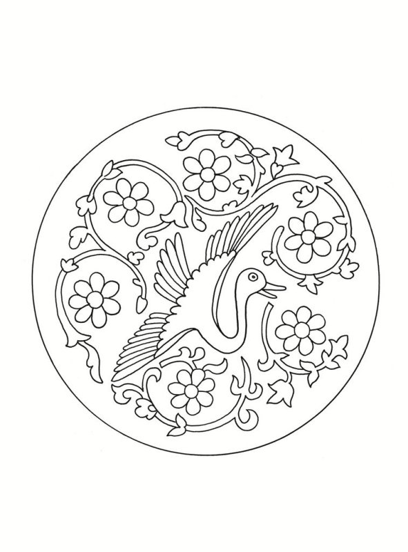 Декоративная роспись посуды