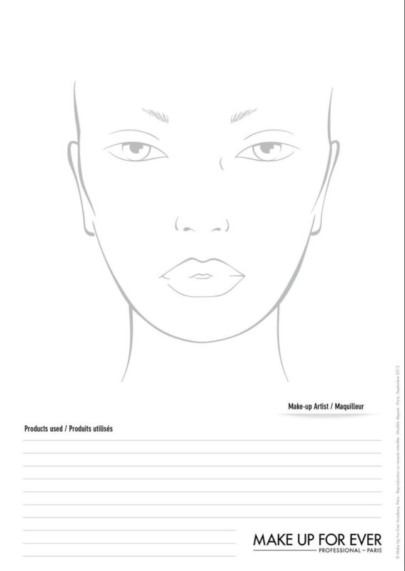 Face Chart для визажистов
