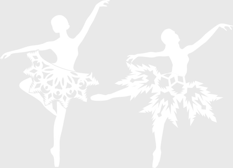 Украшение на окна балерина