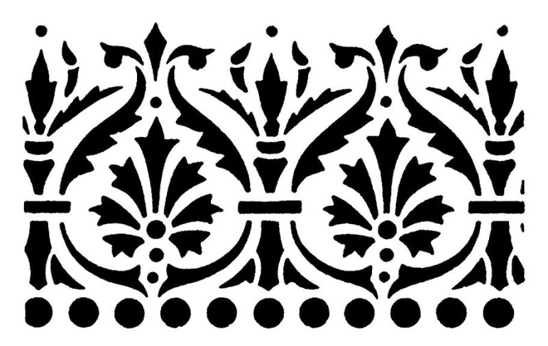 Трафаретный орнамент