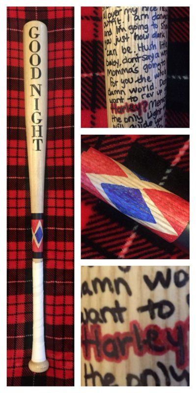 Бита Харли Квинн надписи на бите