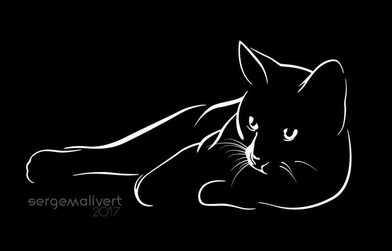 Силуэт кошечки