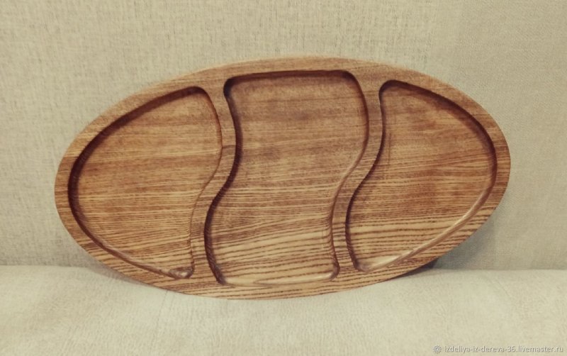 Менажница деревянная рыба