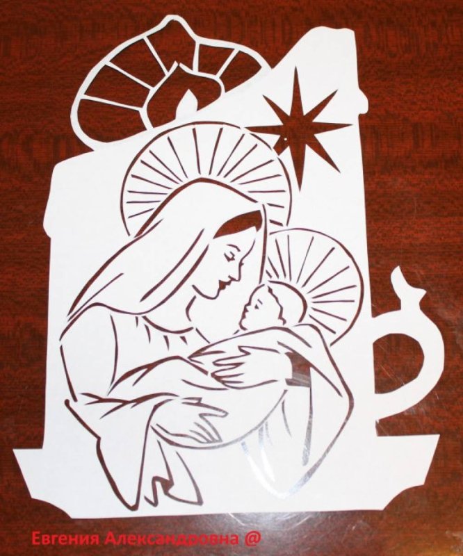 Вытынанка ангел