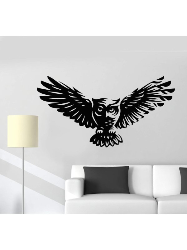Наклейка на холодильник Сова