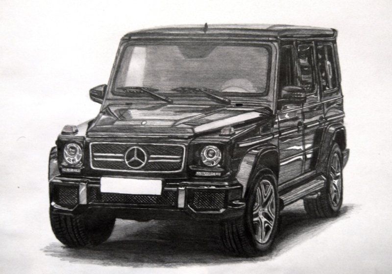 Mercedes Benz AMG g63 карандаш