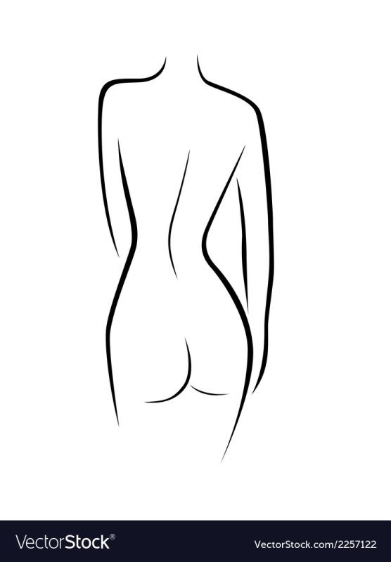 Силуэт фигуры девушки