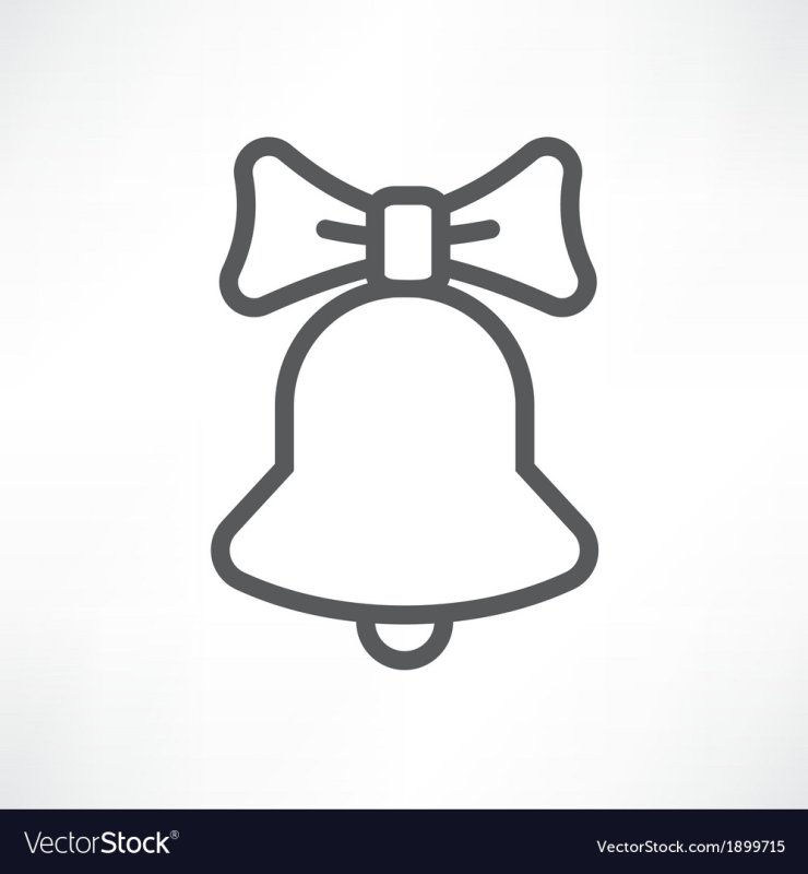 Звоночек трафарет