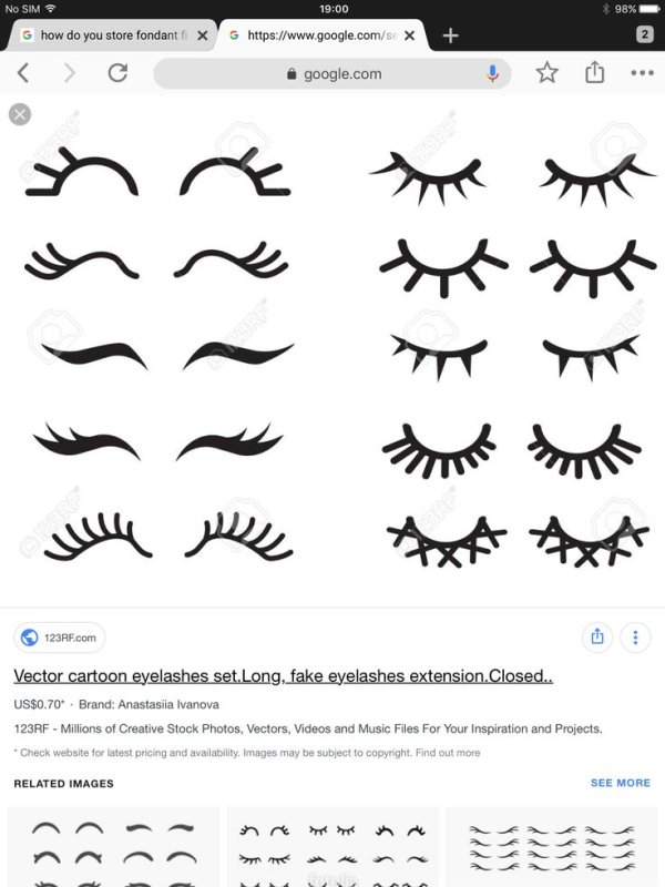 Ресницы рисунок
