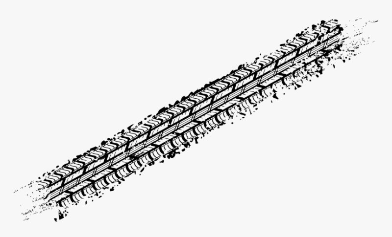 Следы от шин