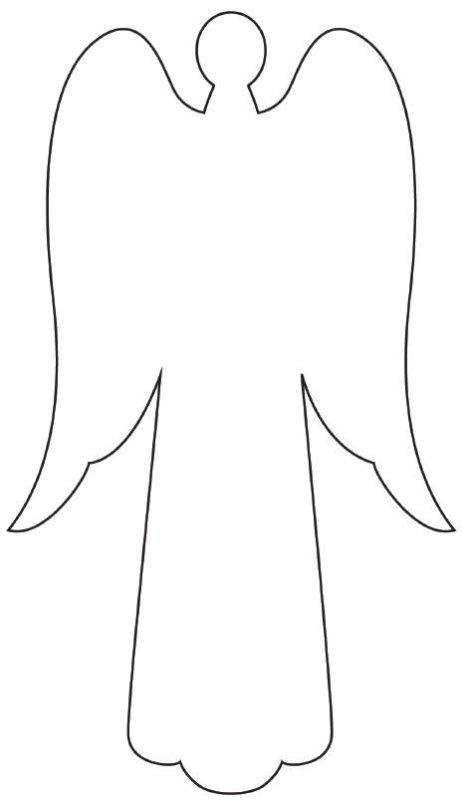 Ангелочки трафареты для вырезания