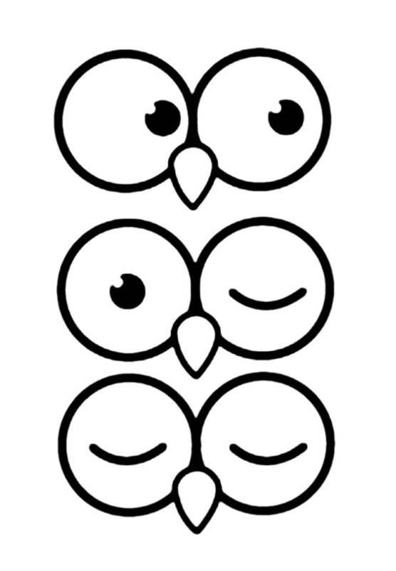 Глаза трафарет