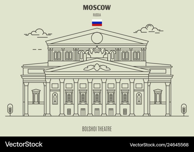 Московский большой театр раскраска