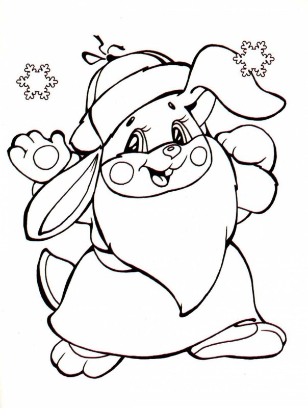 Новогодние персонажи шаблоны