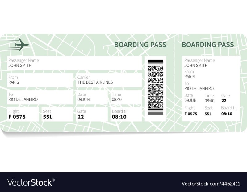 Авиабилет макет