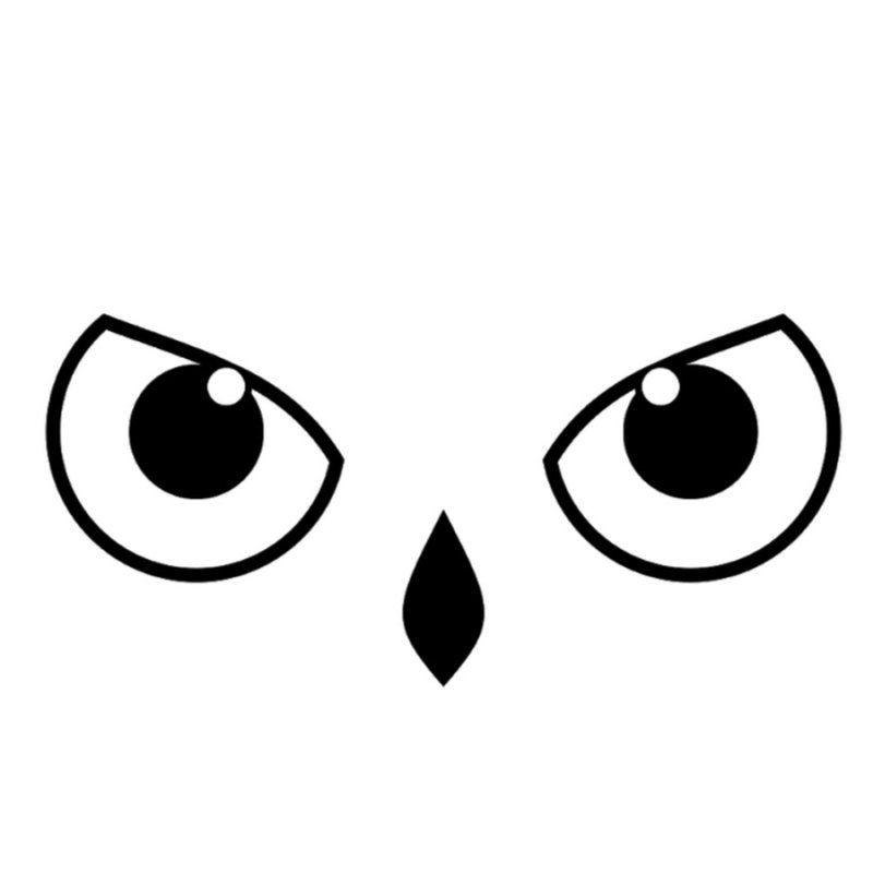 Глазки трафарет