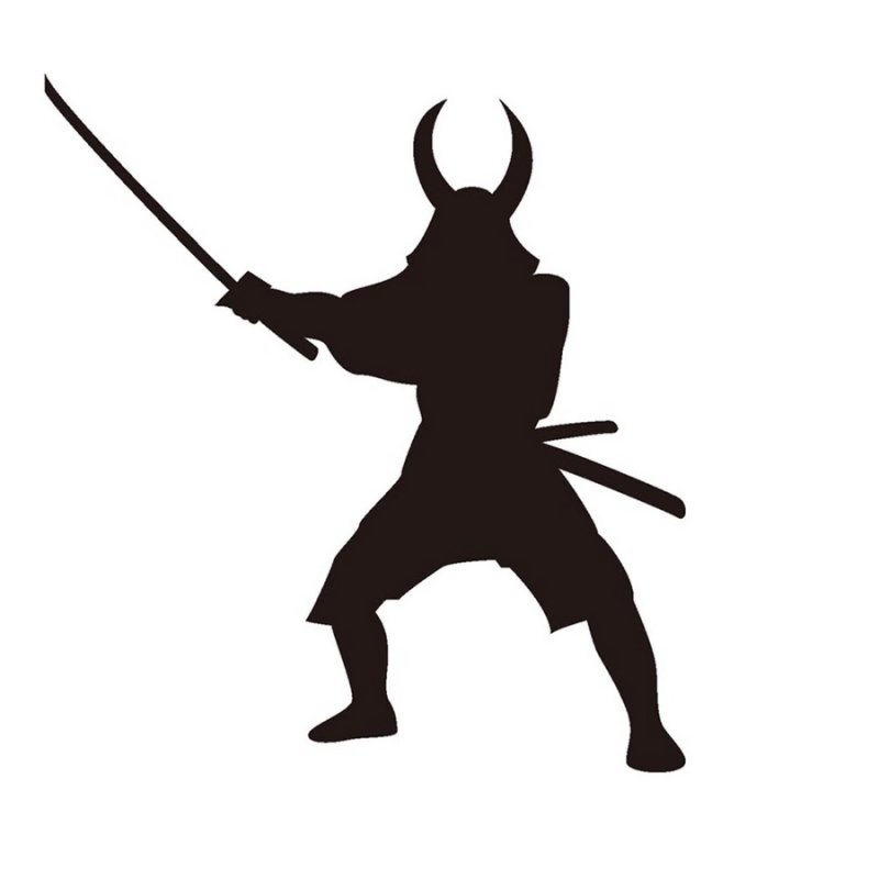 Самурай силуэт