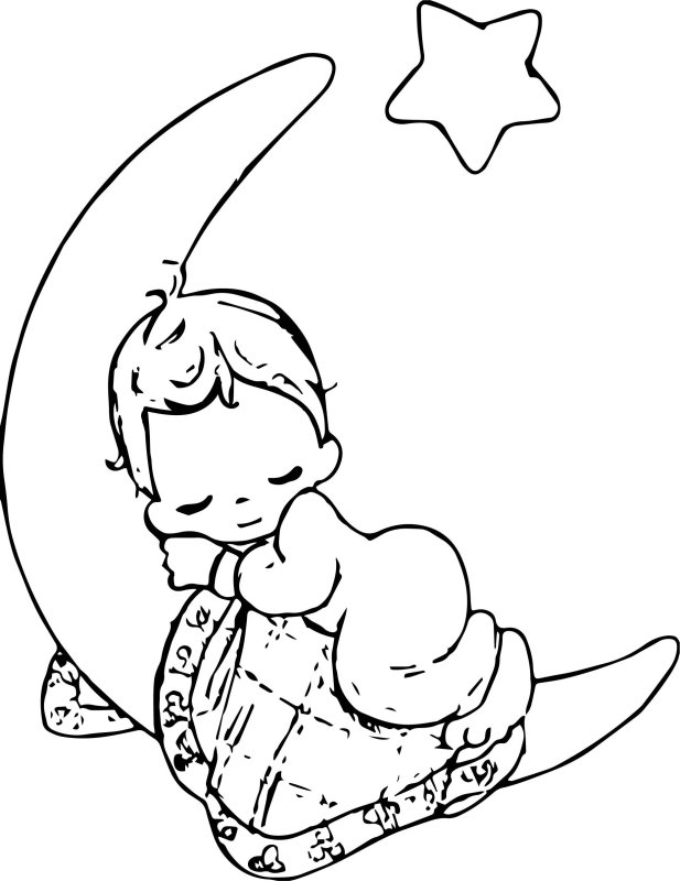 Сон раскраска