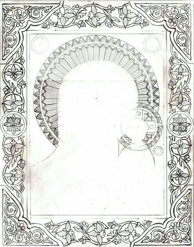 Орнамент для оклада иконы