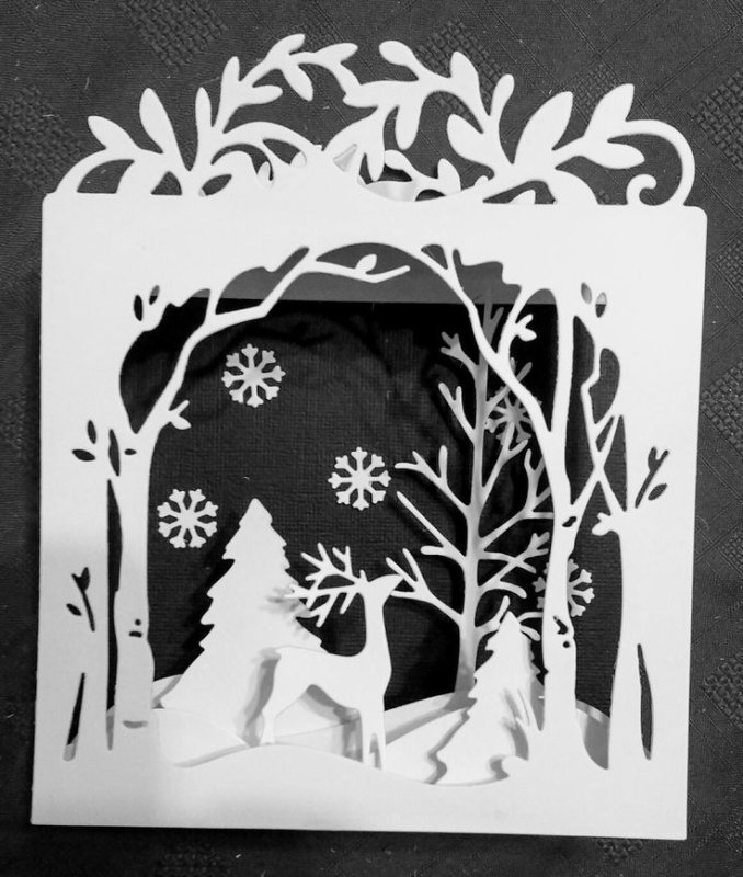 Открытка бумажный туннель