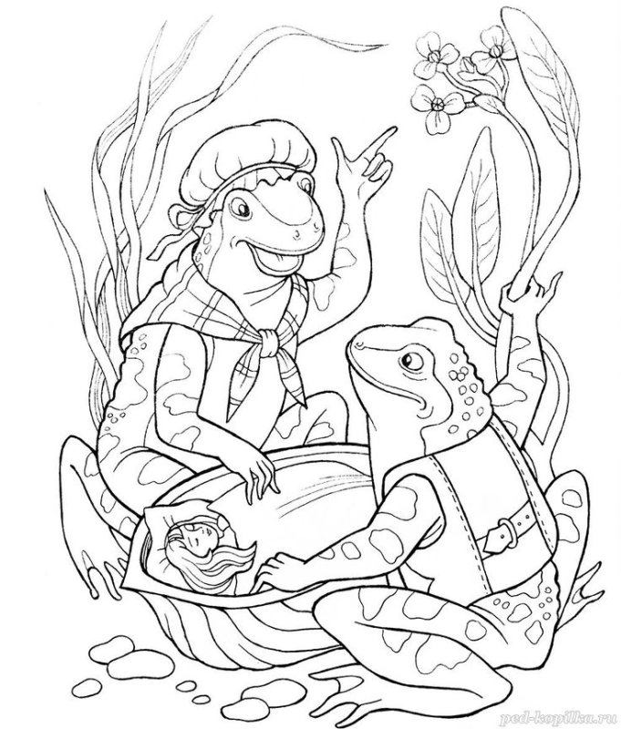 Раскраски по сказкам Андерсена