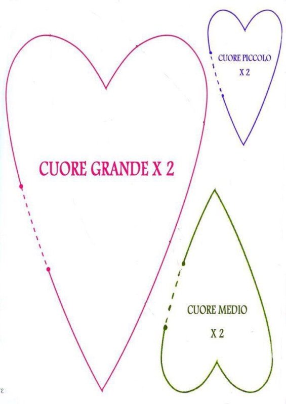 Сердечко Тильда выкройка