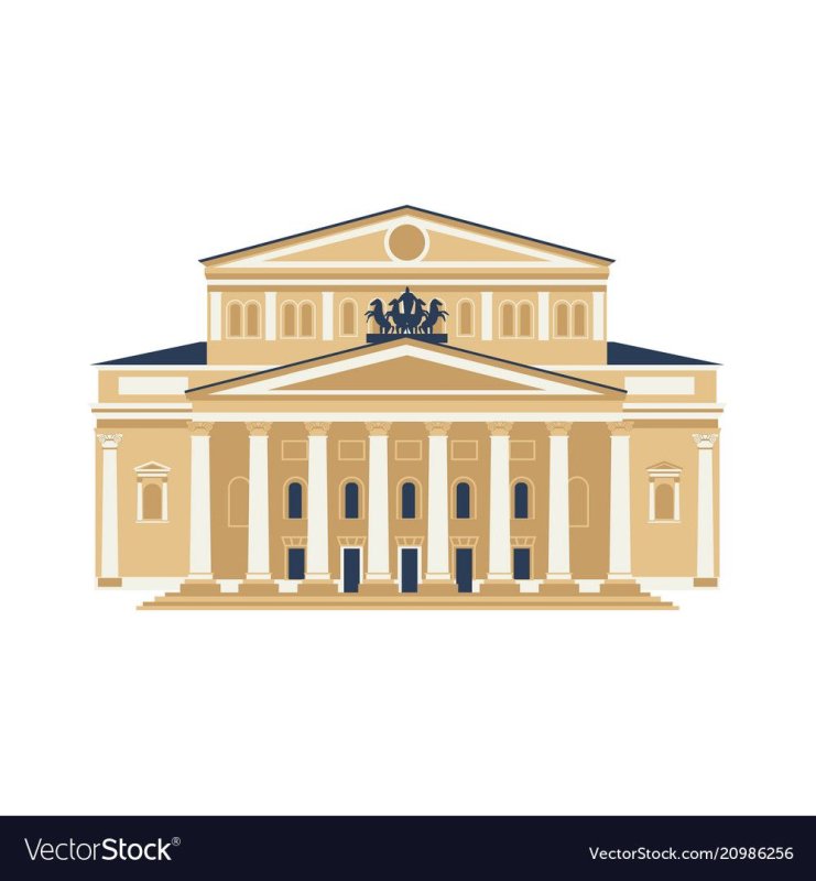 Здание на белом фоне