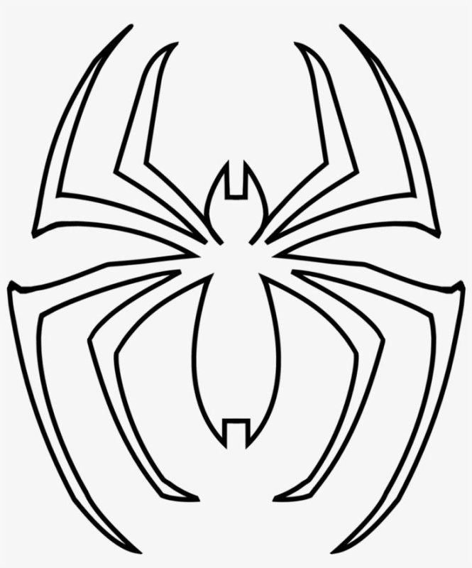 Человек паук раскраска