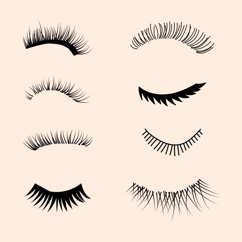 Накладные ресницы вектор