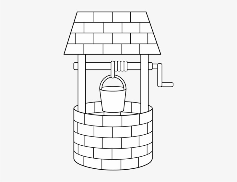 Колодец рисунок