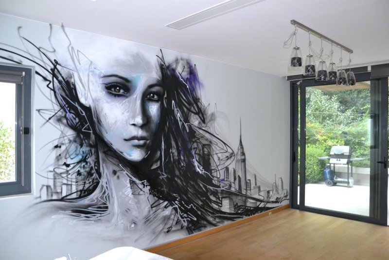 Необычная роспись стен