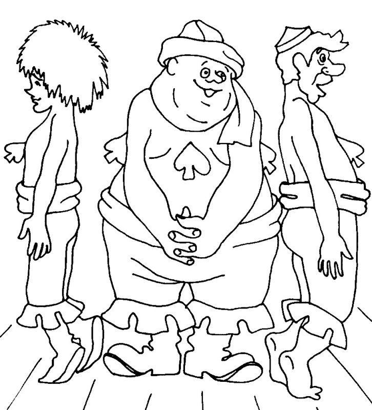 Разбойница из бременских музыкантов раскраска