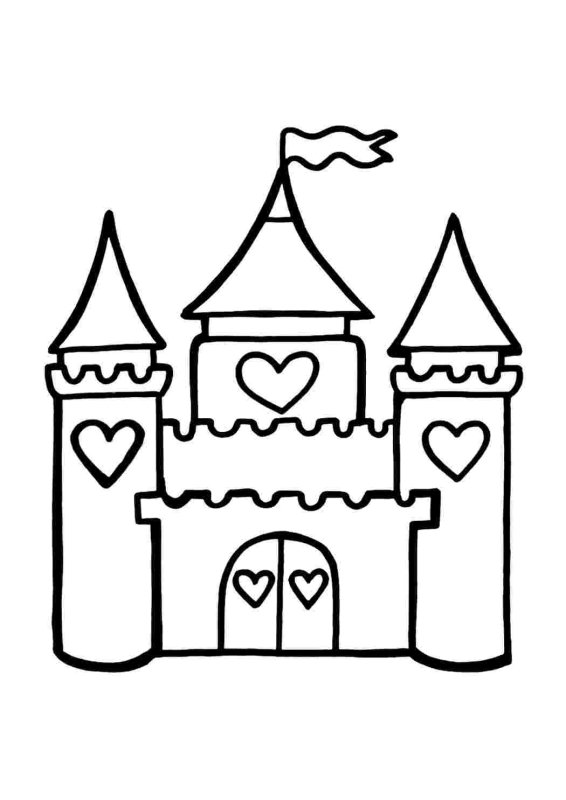 Крепость раскраска