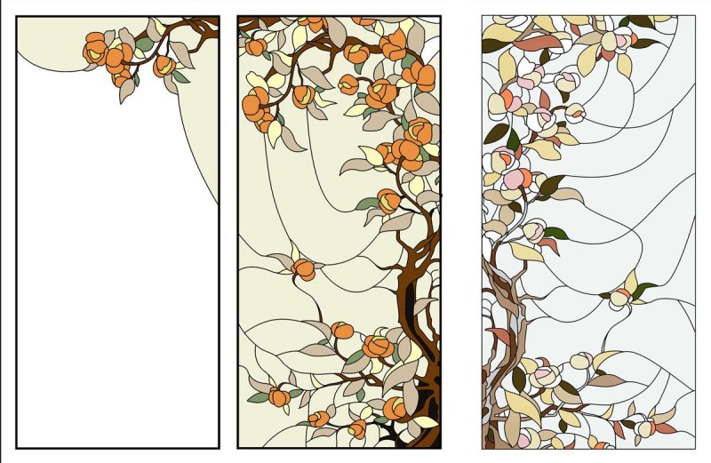 Витражи на стекле