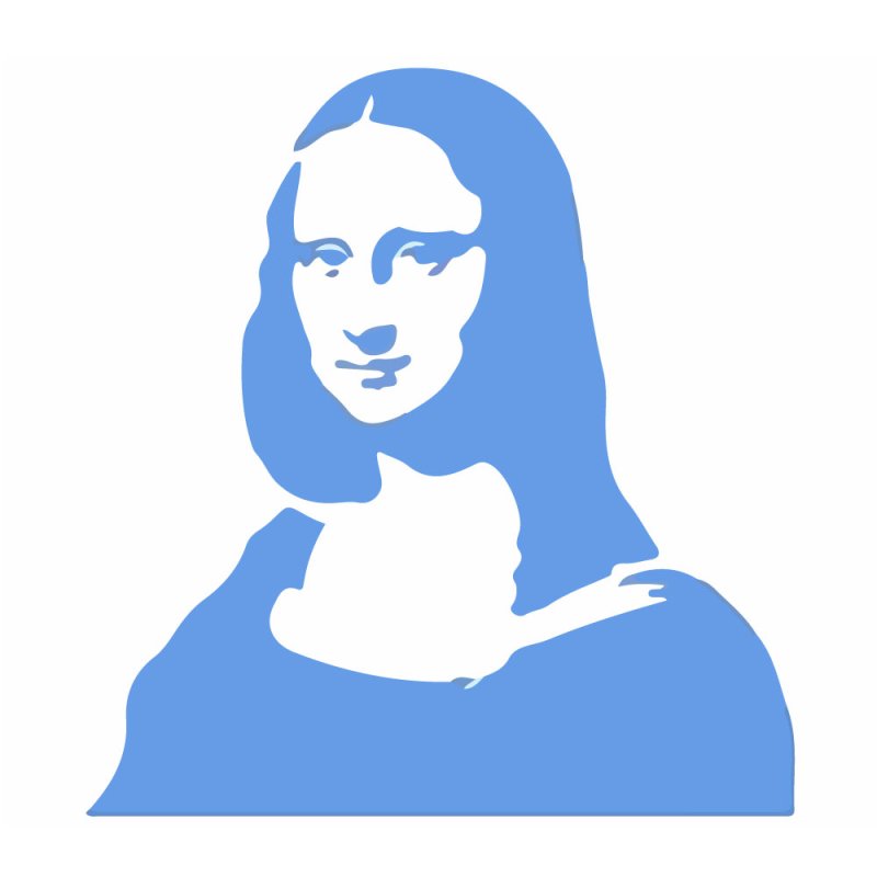 Мона Лиза силуэт