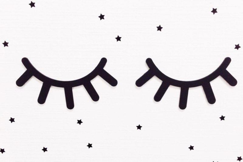 Наклейки ресницы для декора