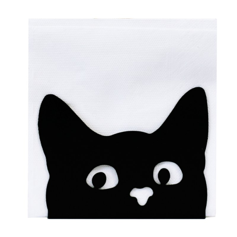 Кот выглядывает