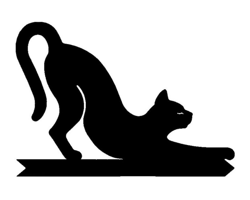 Трафарет кошки для вырезания из фанеры