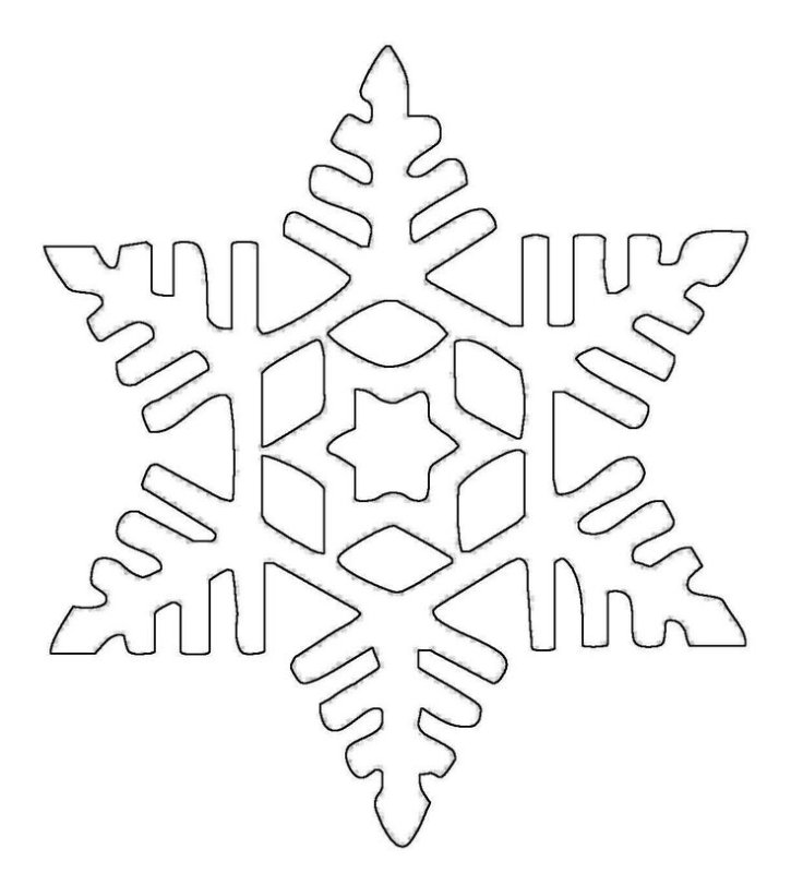 Трафарет «снежинки»