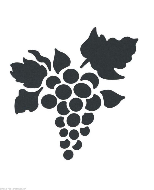 Трафарет виноград