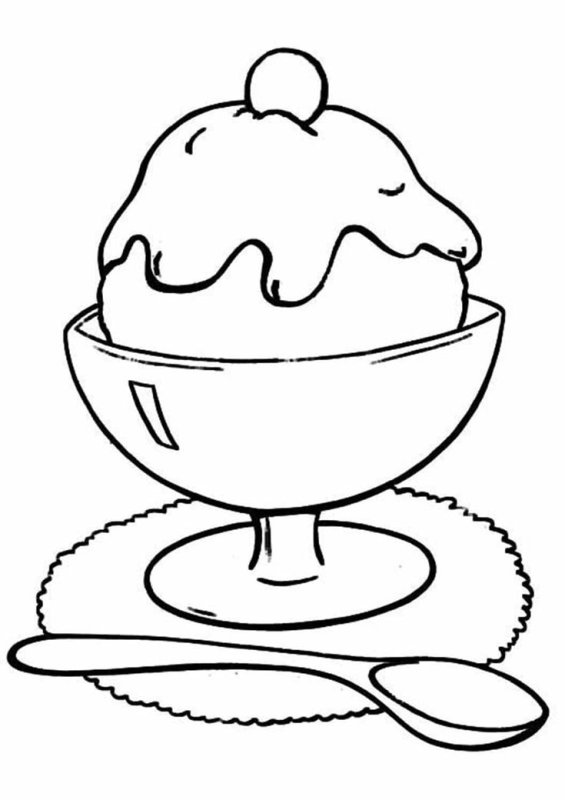 Картинки раскраски сладости